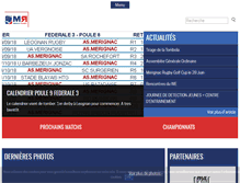 Tablet Screenshot of merignac-rugby.com